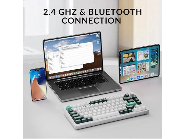 Keychron Q1 HE Wireless QMK Custom Mechanical Keyboard with Hall Effect Gateron Double-Rail Magnetic Switch Rapid Trigger, 2.4 GHz Bluetooth RGB...