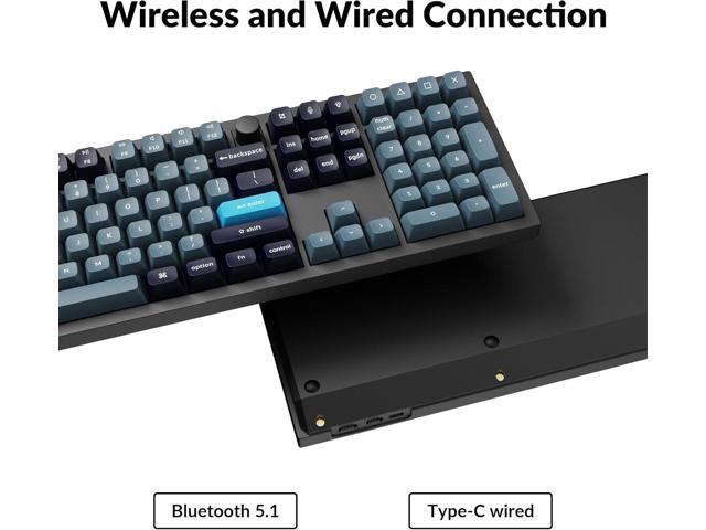 Keychron Q6 Pro Full Aluminum QMK/VIA Programmable Knob Bluetooth Custom Mechanical Keyboard, Full-Size KSA Double-Shot PBT Keycap Hot-Swappable K...