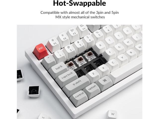 Keychron Q6 Pro Full-Size Bluetooth Custom Mechanical Keyboard for Mac Windows Linux, Full Aluminum QMK/VIA Programmable Knob KSA Double-Shot PBT...