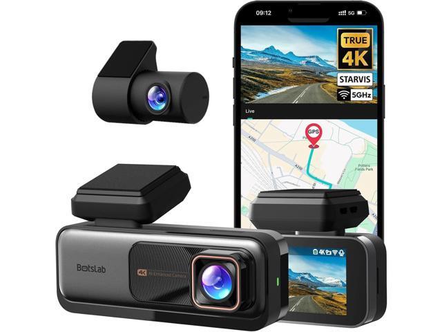 4K Dash Cam Front and Rear, 170° Ultra Wide Dashcam with ADAS, Night Vision, 24/7 Parking Mode, Sony IMX415 Sensor, WDR, Free 64GB SD Card, 5G/2.4G.