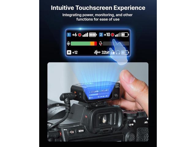 BOYA BOYAMIC 2 Wireless Microphones for iPhone 15-16/Android/PC/Camera,AI Noise Cancellation,32-bit Float Internal Recording,984ft Range, 54H...