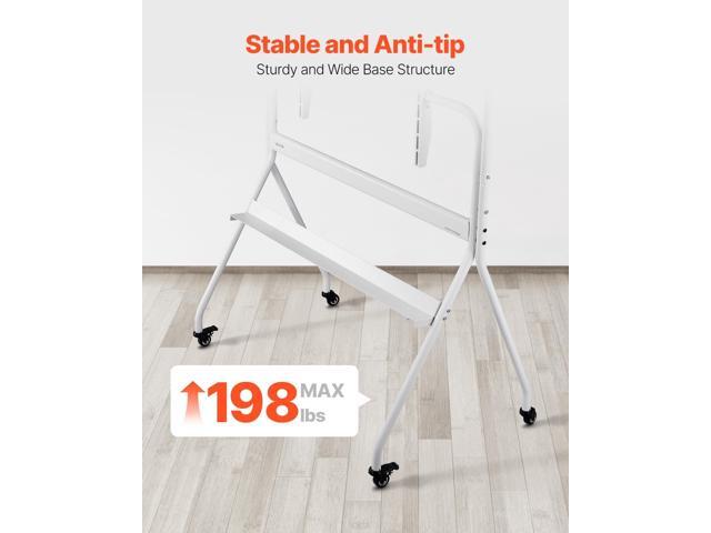 VEVOR Rolling TV Stand, Mobile TV Cart for 35-100 Inch LED/LCD/OLED Flat/Curved TVs, Portable Monitor Stand with Wheels Hold up to 198 lbs for...