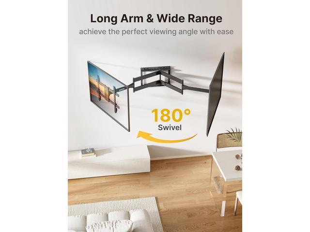 monTEK Long Arm TV Wall Mount for Most 43-80 Inch TVs, 42 Inch Long Extension TV Mount Swivel and Tilt, Full Motion Wall Mount Tv Bracket Fit Max...