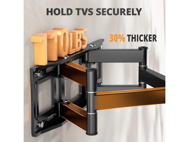 50 55 65 inch Full Motion TV Wall Mount for 32-70 inch TV Bracket, Dual articulating Arms Mount, Tilt Swivel Extension Level, Max VESA 400x400mm,...