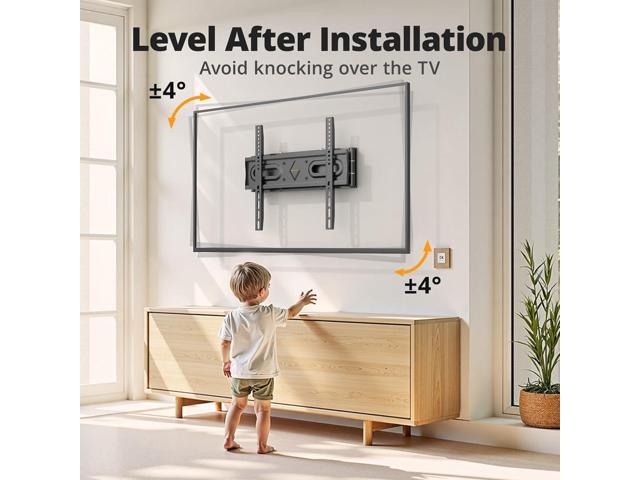 50 55 65 inch Full Motion TV Wall Mount for 32-70 inch TV Bracket, Dual articulating Arms Mount, Tilt Swivel Extension Level, Max VESA 400x400mm,...