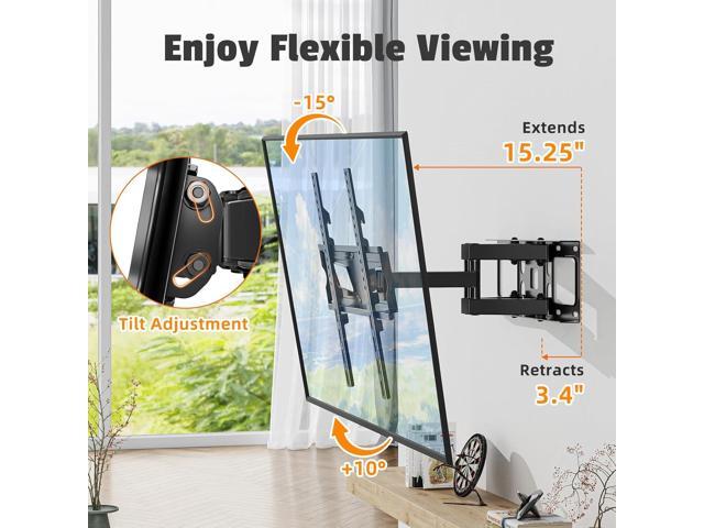 Simple Trending Full Motion TV Wall Mount for 32-70 Inch TVs up to 132 lbs, TV Mount with Articulating Dual Arms, Wall Mount Bracket Max VESA...