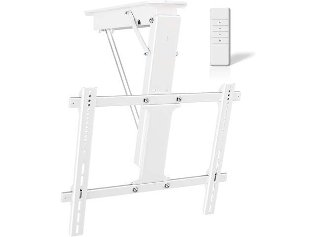 Ywin Electric Ceiling TV Mount with Remote, Motorized Ceiling TV Mount Flip Down Bracket for 32 to 70 inch, Flat and Curved Screen TVs, Pitched...