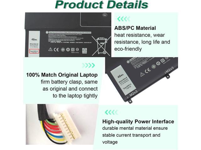 DMKAOLLK NNF1C Laptop Battery for Dell XPS 13 2 in 1 9365 XPS 13 9365 2-in-1 2017 XPS 13-9365-D1605TS D1805TS D2805TS D3605TS D3805TS D4605TS...