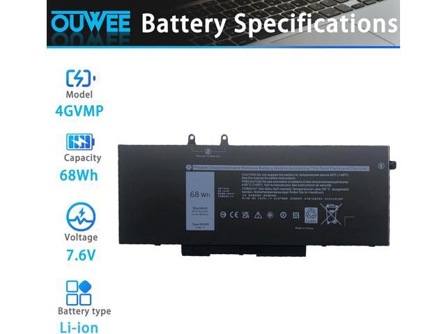 4GVMP Laptop Battery Compatible with Dell Latitude 5400 5500 Precision 3540 Inspiron 7590 7591 7791 2-in-1 Series 1V1XF R8D7N RF7WM 0RF7WM 9JRYT...