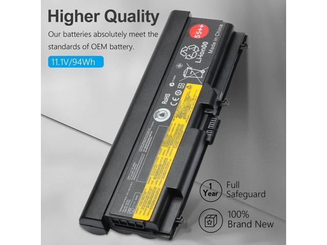 11.1V 94Wh 55++ SL410 Laptop Battery Replace for Lenovo ThinkPad T420 T410 T510 T520 W510 W520 L410 L412 L420 42T4235 Edge 14' 15' E40 E50 E420