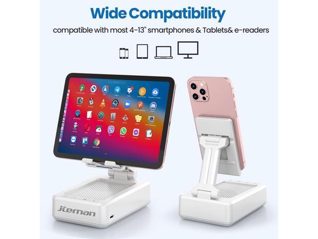JTEMAN Portable Phone Stand with Speaker Bluetooth Wireless,Gifts for Men Women,Birthday for Women,Kitchen Gadgets for Men,Phone Holder for Desk -...