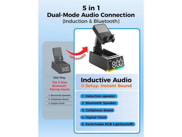 Bluetooth Speaker White Elephant Gifts:Induction Cell Phone Stand HD Sound Gift for Men Women Adults Birthday Christmas Secret Santa,Kitchen Gadget...