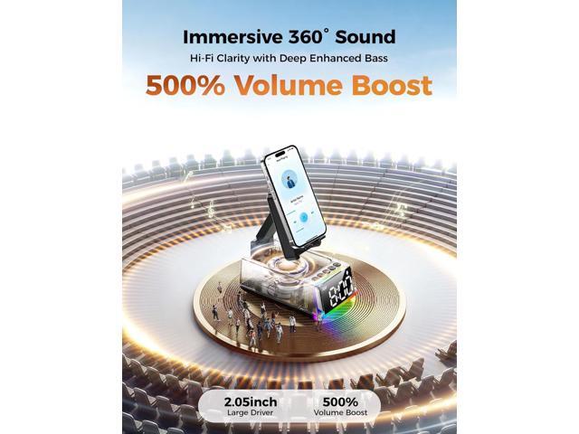 Bluetooth Speaker White Elephant Gifts:Induction Cell Phone Stand HD Sound Gift for Men Women Adults Birthday Christmas Secret Santa,Kitchen Gadget...