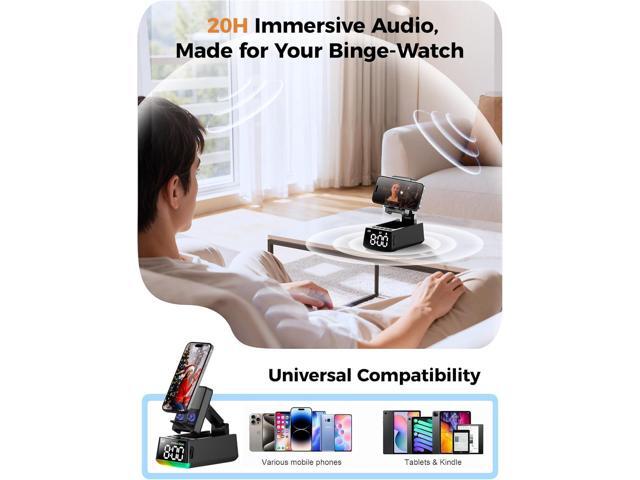 Bluetooth Speaker White Elephant Gifts:Induction Cell Phone Stand HD Sound Gift for Men Women Adults Birthday Christmas Secret Santa,Kitchen Gadget...