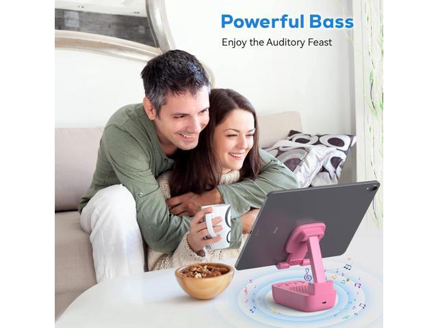 Gifts for Men Women, from Wife,Cell Phone Stand with Wireless Bluetooth Speaker, Punchy Bass & HD Stereo Sound Speaker for Home & Outdoors...