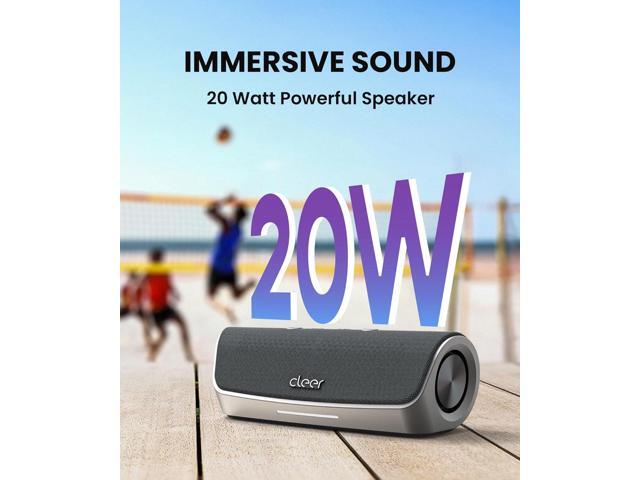 Cleer Scene Wireless Bluetooth Speaker, Simple Fast Pairing, Waterproof IPX7, 12Hrs Play time, Deep Bass, Built-in Mic, Powerful Portable Speakers,...