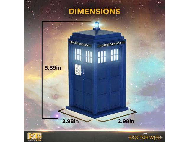FAMETEK Doctor Who Tardis Bluetooth Speaker. Plays Music, Lights Up, Detailed Tardis Sounds Effects Best Doctor Who Gifts. Doctor Who Collectibles