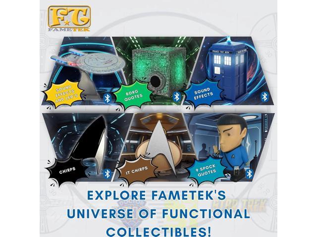 FAMETEK Doctor Who Tardis Bluetooth Speaker. Plays Music, Lights Up, Detailed Tardis Sounds Effects Best Doctor Who Gifts. Doctor Who Collectibles
