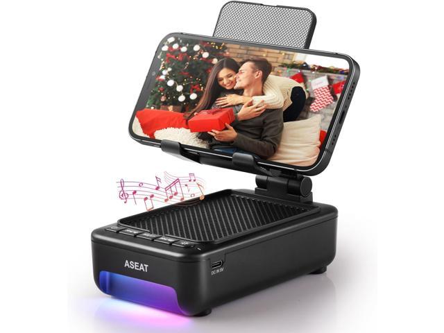 Gifts for Men Him, Cell Phone Stand with Bluetooth Speaker & Led Color Changing Light, Unique Gifts for Women Dad Her Husband, Cool Tech Gadget...