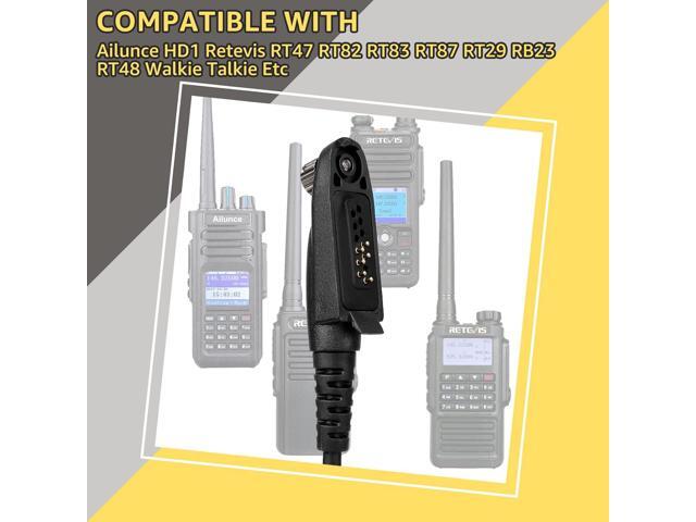 Retevis RT29 Ailunce HD2 Shoulder Speaker Mic, IP54 Waterproof Original Microphone, Compatible RT29 RT48 NR30 RB23 Ailunce HD1 HD2 HA1G Motorola...
