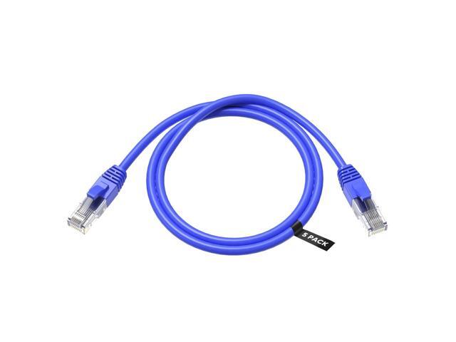 CableCreation 7 Feet (5-Pack) CAT 5e Ethernet Patch Cable, RJ45 Computer Network Cord, Cat5/Cat5e/Cat6 LAN Cable UTP 24AWG+100% Copper Wire for PC,...