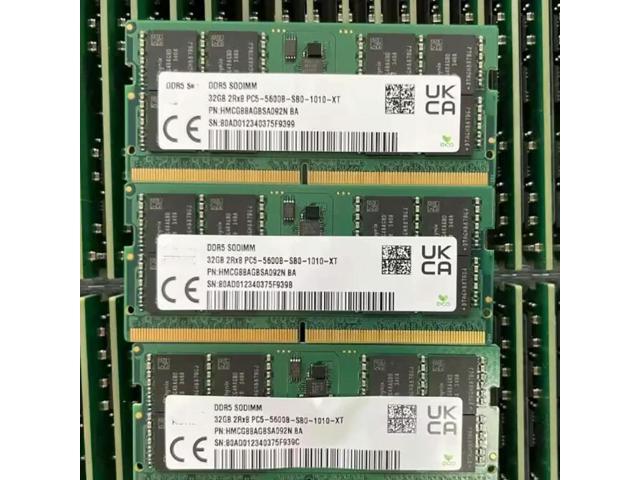 1 PCS For SK Hynix Laptop memory 32GB DDR5 SODIMM 5600 32G 5600B 2RX8 HMCG88AGBSA095N HMCG88AGBSA092N