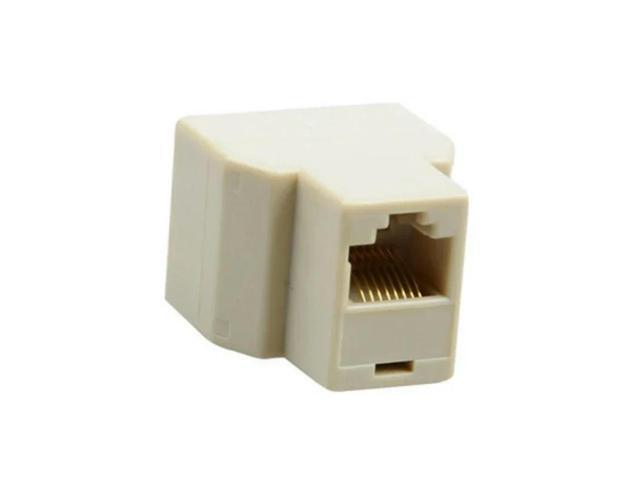 3Pcs 1 To 2 Way RJ45 Female LAN Ethernet Network Cable Splitter Connector Adapter