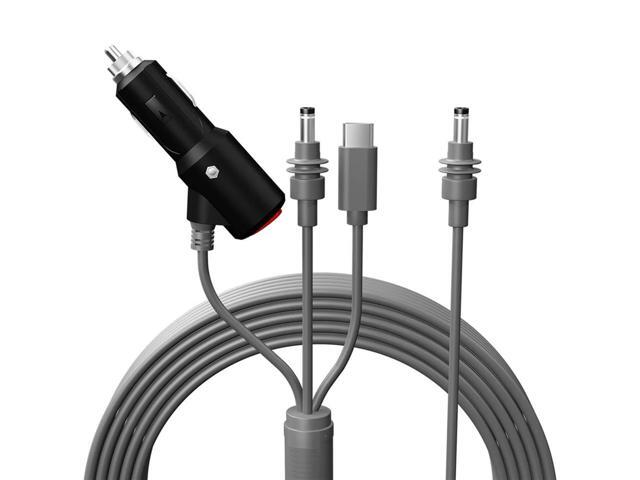 For Starlink Mini 3 in 1 DC Power Cable Cord Waterproof Extension Mini USB C 12-20V Cigarette Lighter Plug & DC 2m-Elect