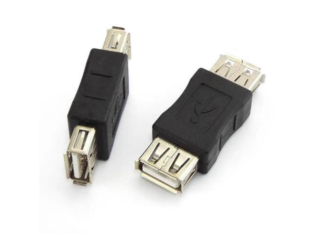 5pcs USB 2.0 Type A Female to Female Adapter Plug USB Connector Extender Cable Converter for PC Laptop L1