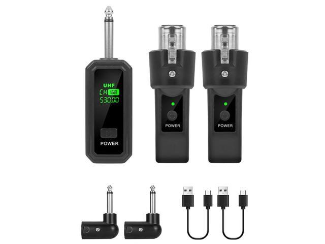 XLR Adapter 6.35Mm UHF Wireless Microphone Transmitter Receiver For Dynamic Microphone Guitar Audio Mixer PA System