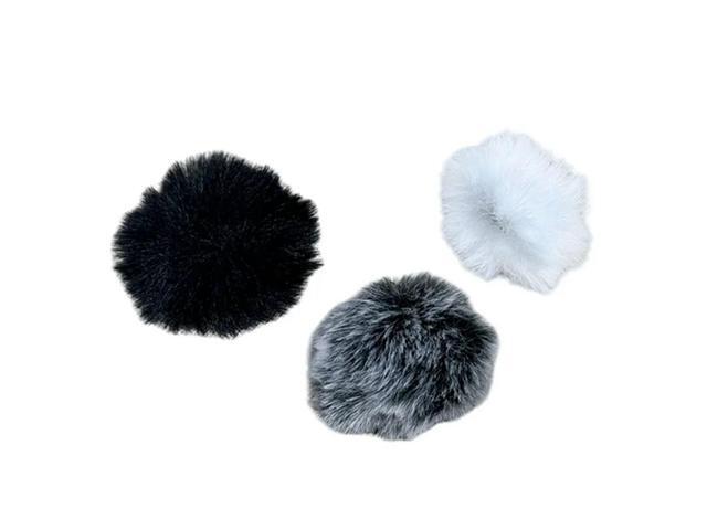 3PCS Windscreen Muff For K1 Lavalier Mic Wireless Collar Clip Microphone Furry Windproof Cover For Outdoor
