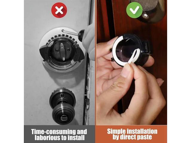 4 Pack Deadbolt Child Safety Lock, Child Proof Deadbolt Cover, Door Safety Deadbolt Lock For Kids Durable