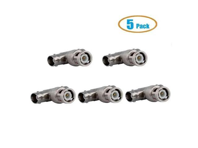 5pcs/lot BNC Connector 3 Way Splitter Straight Convert BNC Male Plug to 2 BNC Female Jacks T Adapter