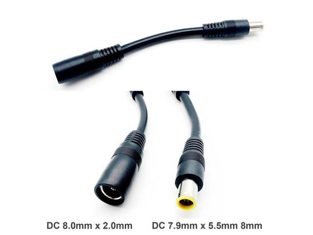 DC 8mm Connector Cable 14AWG DC 7909 8mm Male to 8020 Female Adapter for Jackery Solar Panel RV Portable Power Station Generator