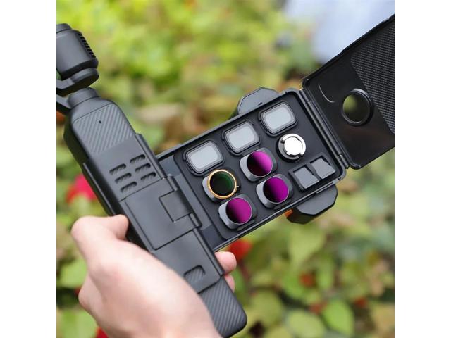 For Pocket 3 Cellphone Mount With Extension Handle & Storage Case Versatile Bracket For Camera Accessories