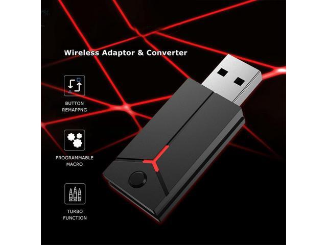 Wireless Game Adaptor Converter for QRD Spark N5/QRD Maestro S3/Arcade Stick/Dualshock4 Controller White