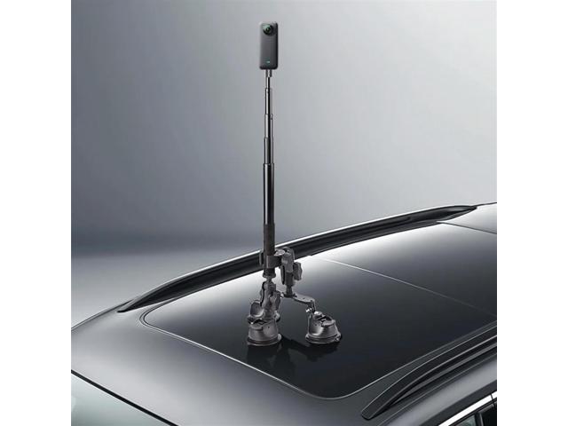 Car Suction Cup Mount Kit with Invisible Selfie Stick Ball Head Adapter for X4 X3 Action Camera Accessories Rich