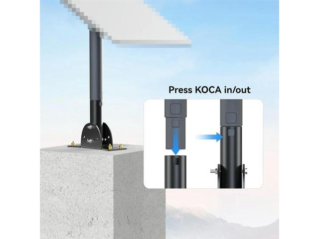 Adjustable Mounting Kit For Starlink V2 Eave Bracket Satellite Support Stand Practical Internet Dish Pole Mount Kit