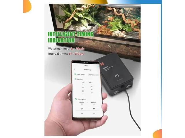 Tuya Reptile Fogger Terrariums Humidifier Timer Automatic Mist Rainforest System Sprinkler Controller EU Plug