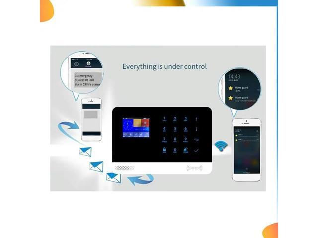 Alarm System For Home Burglar Security 433Mhz +GSM Alarm Wireless Alarma Tuya App Work US Plug