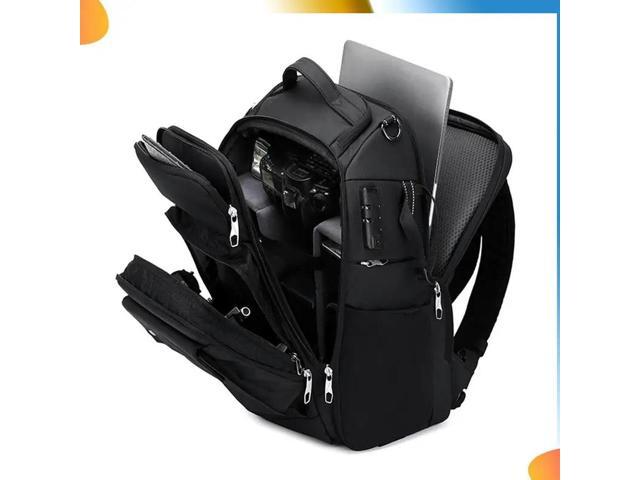 Large Photography Camera Backpack Waterproof Professional DSLR Camera Bag Stylish Laptop Backpack With Combination Lock
