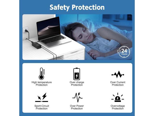 45W USB C Laptop Charger, Universal Type C Power Adapter Compatible with HP, Lenovo, Dell, Acer, Asus, Samsung, Google Laptop Chromebook Power...