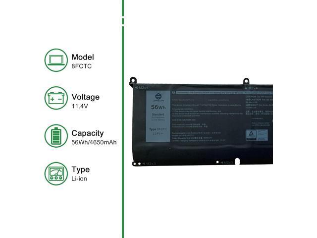 8FCTC Laptop Battery Replacement for Dell G15 5510 5511 5515 5520 5521 5525 G7 7500 Precision 5550 5560 Inspiron 7510 7610 Series Notebook 0DVG8M...