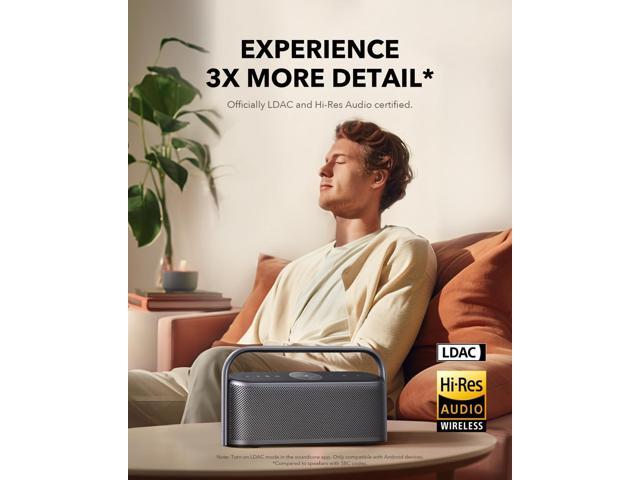 Soundcore Motion X600 Portable Bluetooth Speaker with Spatial Audio, 50W Sound, IPX7 Waterproof, Pro EQ, AUX-in, for Home, Office, Backyard and...