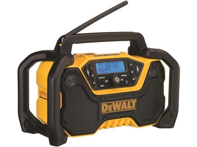 DEWALT 12V/20V MAX Portable Bluetooth Radio, Cordless, 100 ft Range, 3.5 Subwoofers, Jobsite (DCR028B)