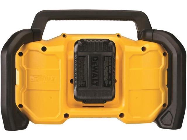 DEWALT 12V/20V MAX Portable Bluetooth Radio, Cordless, 100 ft Range, 3.5 Subwoofers, Jobsite (DCR028B)