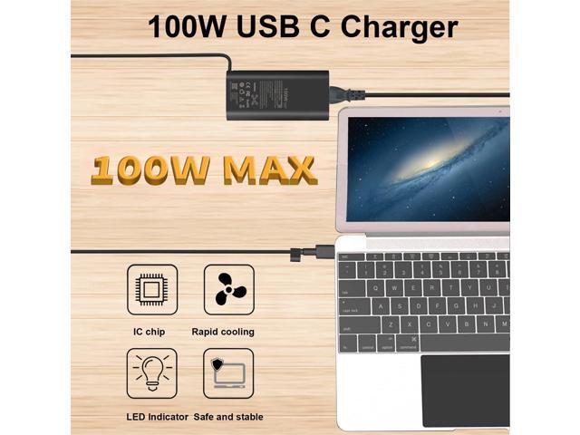 GAN 100W USB C Dell Laptop Charger for Dell Latitude 5340 7640 7340 7440 5440 5540 9440 5289 5300, Precision 3540 3580 3480 3581 5480 5680,...