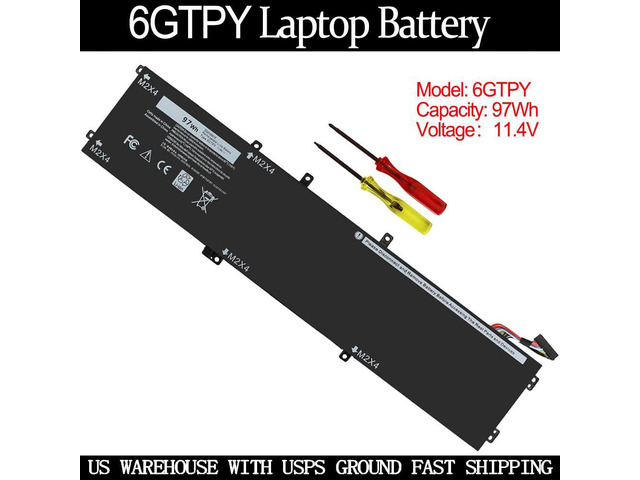 97WH 6GTPY Battery for Dell XPS 15 9560 15-9560-D1745 15-9560-D1845T 15 9560 i7-7700HQ 15 9570 15-9570-D1941T 15 7590 Vostro 7500 Precision 5520...
