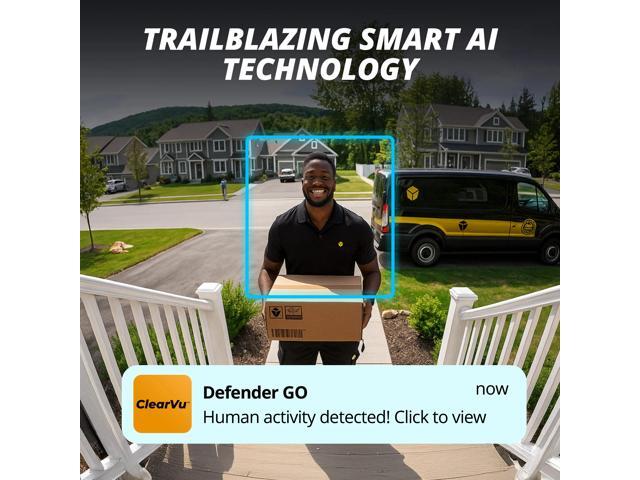 Defender - GO 2K AI POWERED Plug-in Power Indoor/Outdoor Home Security, Baby & Pet Camera - 2 Pack - White - image 5