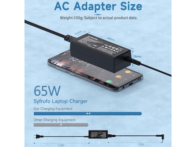 65W Laptop Charger Compatible with Acer Chromebook N15Q8 N15Q9 N16P1 11 R11 13 14 15, for Chromebook CB3 CB5 C738T C740 C720 C720P Power Adapter;...